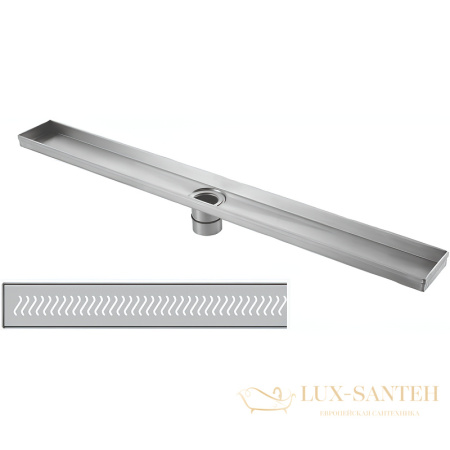 душевой лоток rgw shower drain 21210210-01 с решеткой sdr-02-100-e1, хром