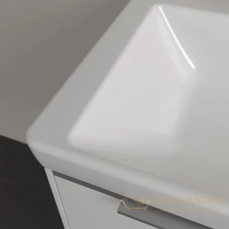 раковина villeroy & boch subway 3.0 4a706101 60х47 см, альпийский белый