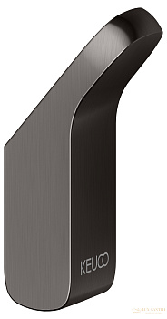 крючок keuco moll, 12715350000, титан черный шлифованный