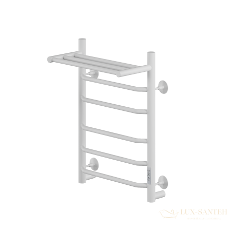 полотенцесушитель электрический кабельный ника way-3 60/40 с полкой ral9016 белый матовый u