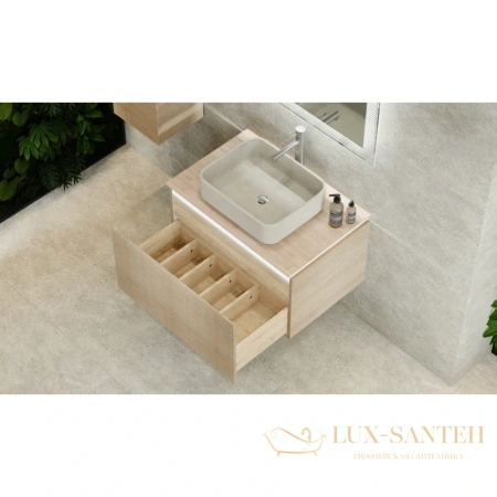 тумба jorno karat kar.01.80/p/bul 80 см, бук светлый 