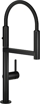 смеситель для кухни nobili move, mv92300/50bm velvet black, цвет черный