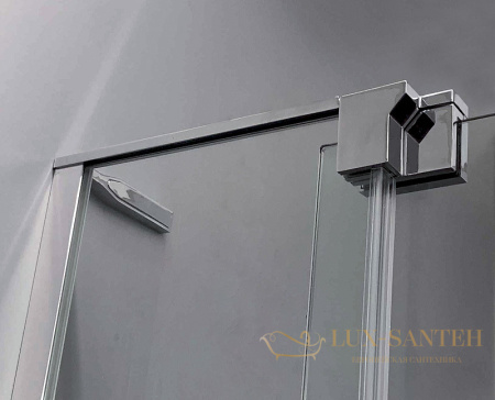 душевой уголок cezares slider slider-ah-1-90-90/100-c-cr 100x90 профиль хром, стекло прозрачное