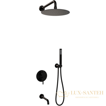 душевая система rgw shower panels 51140855-04 sp-55b, черный матовый