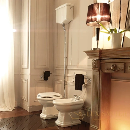 чаша напольного унитаза kerasan retro 101101, белый