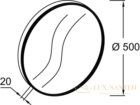 зеркало jacob delafon odeon rive gauche 50 см eb1176-cpr медь