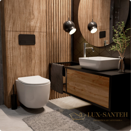 раковина накладная aquame aqm5011mw, 390*390 мм, белый матовый