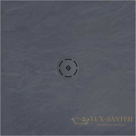 душевой поддон jacob delafon singulier e67032-nad из литого мрамора 80х80 см, серый сланец