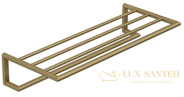 полка для полотенец 600 мм, kludi vela r, 58989n0, золото брашированное