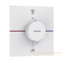 термостат для душа встраиваемый hansgrohe showerselect comfort e, 15572700, на 2 выхода, белый матовый