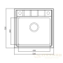 кухонная мойка seaman eco roma smr-5050a.b, нержавеющая сталь