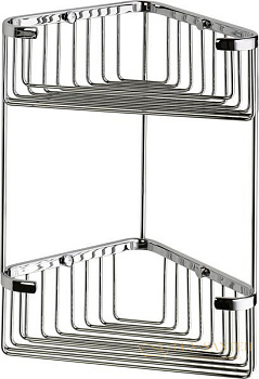 решётка угловая sanibano hl078/br 2-х уровневая, бронза