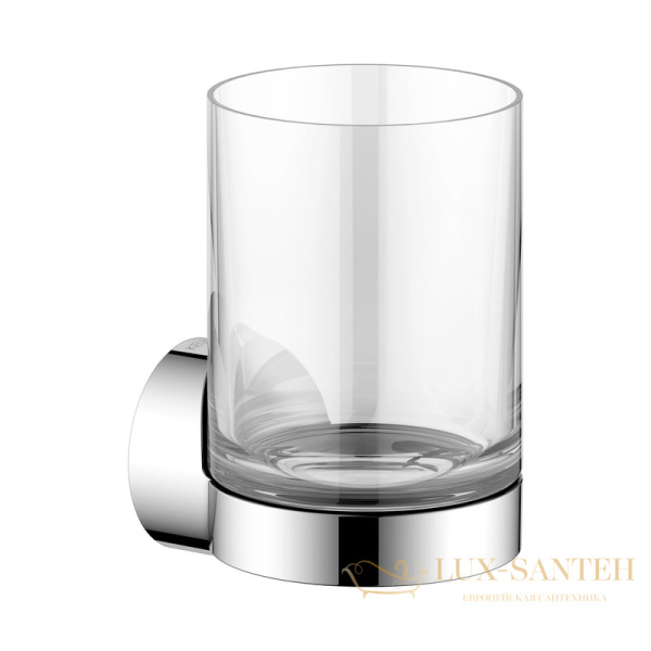 стакан хрустальный для зубных щеток подвесной keuco reva 12850019000, хром
