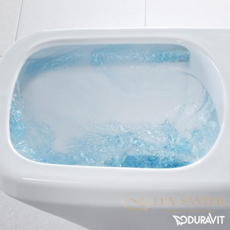 чаша подвесного безободкового унитаза duravit durastyle 2551090000 rimless, белый