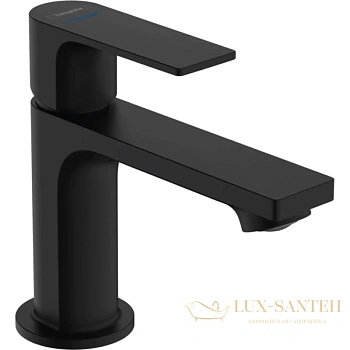 кран hansgrohe rebris e 72506670 для раковины, черный матовый