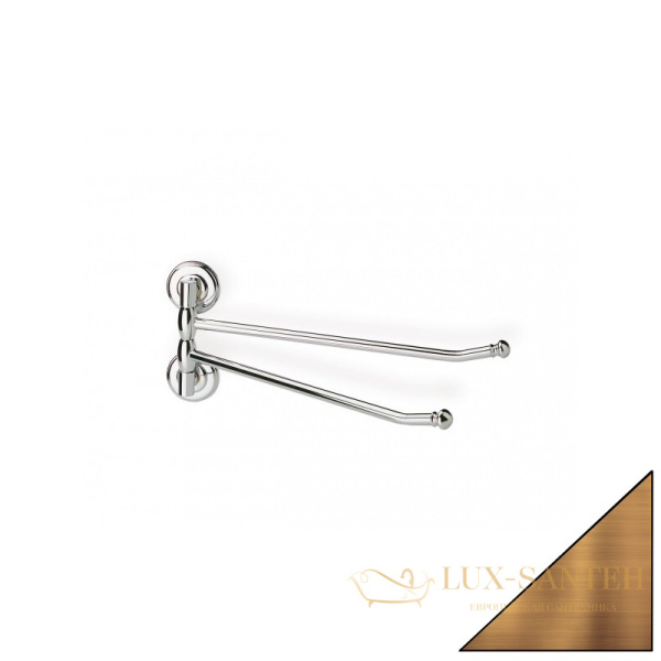 полотенцедержатель двойной stil haus idra i16(25) поворотный, бронза