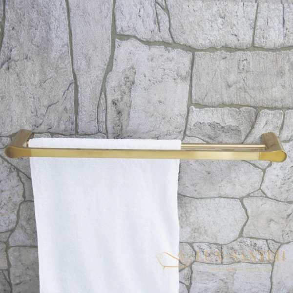 полотенцедержатель wasserkraft aisch k-5940 64 см, золотой матовый