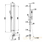 душевой гарнитур gessi habito unito 70042.727, brass brushed pvd