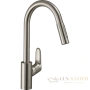 смеситель для кухни hansgrohe focus m41 73880800 сталь