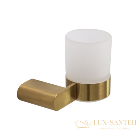 стакан для зубных щеток подвесной cezares stylus-tums-boro, золото брашированное