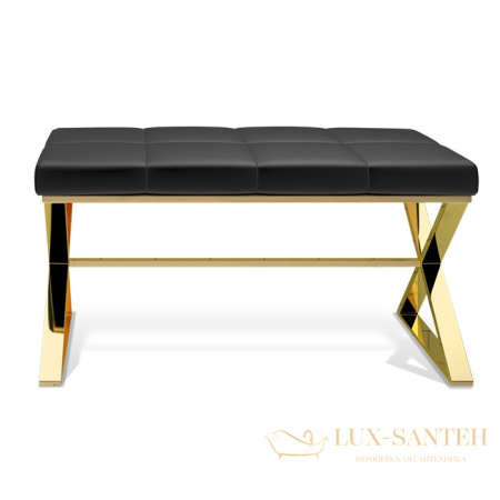 скамейка decor walther bench 0508927, черный/золото