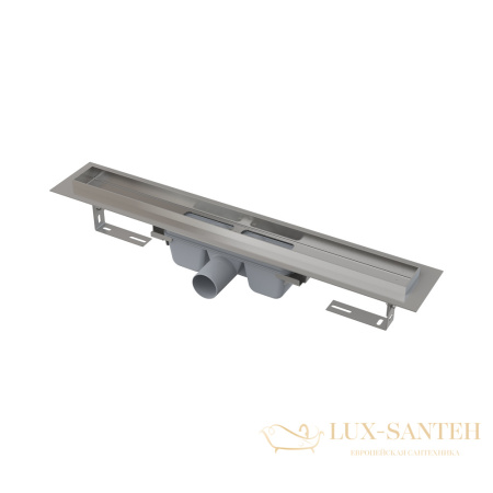 alcaplast apz6 professional водоотводящий желоб с порогами для цельной решетки горизонтальный слив, 750 мм apz6s-750