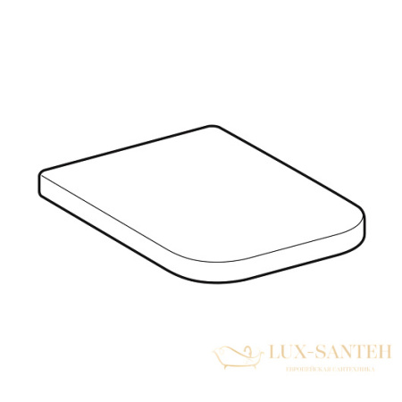 сиденье geberit renova plan 572120000 с крышкой с механизмом плавного закрывания, белый