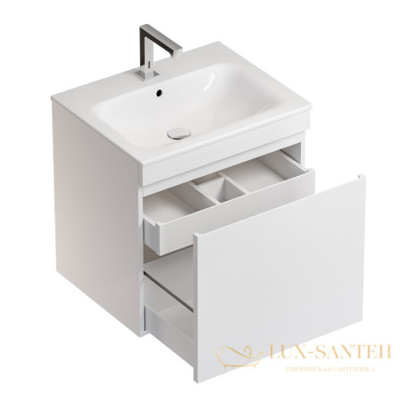 комплект мебели для ванной geberit renova plan 529.915.01.6 60 см, белый глянец