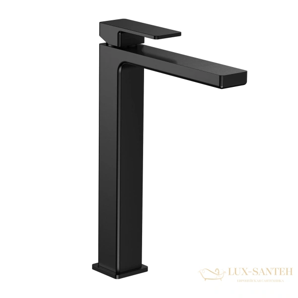 смеситель для раковины aquame savona aqm6814mb, без донного клапана, черный матовый