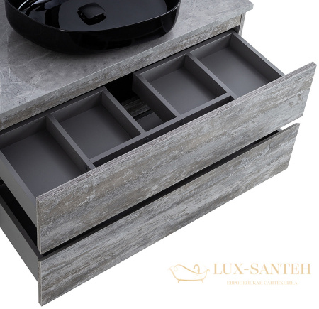 тумба под раковину cezares molveno 46 molveno 46-100-2c-so-lg 100 см подвесная, legno grigio