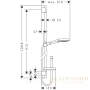душевой гарнитур hansgrohe raindance select s 26633000 хром