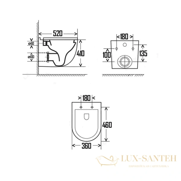 унитаз подвесной безободковый aquame aqm2010, смыв торнадо, с быстросъемным сиденьем softclose, белый глянцевый