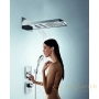 термостат с запорным вентилем hansgrohe showerselect 15737400, белый/хром