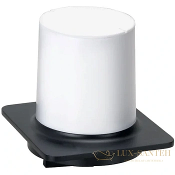 дозатор для жидкого мыла bemeta organic 167109260 200 мл, настенный, черный матовый