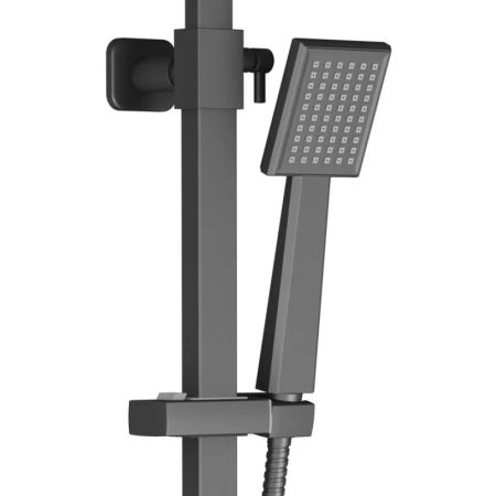 душевая система timo selene sx-1013/03 201 мм, черный