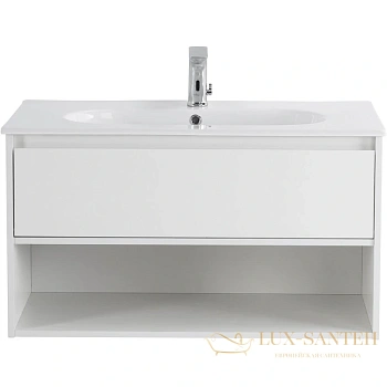 тумба belbagno kraft kraft-1000-1c-so-bo 100 см, bianco opaco