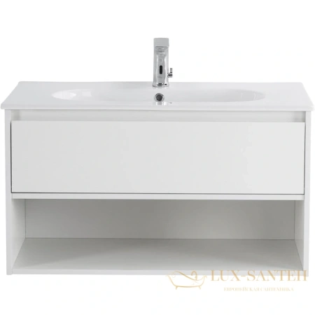 тумба belbagno kraft kraft-1000-1c-so-bo 100 см, bianco opaco