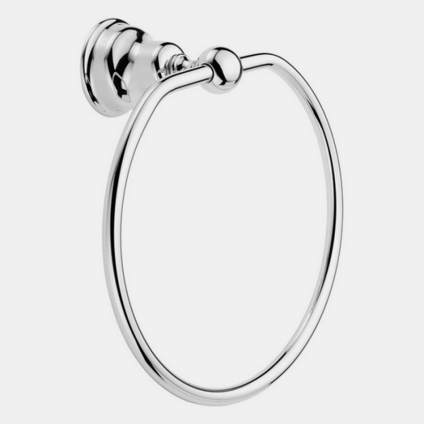 huber croisette, 4018.01h.ac, полотенцедержатель - кольцо d21.5см, цвет никель матовый
