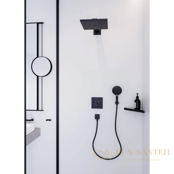 душевая лейка hansgrohe raindance select s 26531670 ecosmart, матовая черная