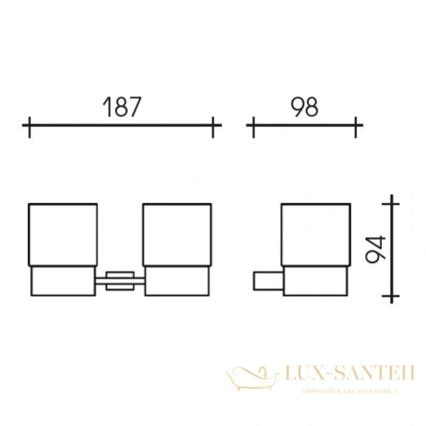 стакан schein allom 224cs, хром