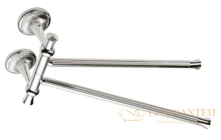 полотенцедержатель двойной stil haus regal rg16(25) поворотный, бронза