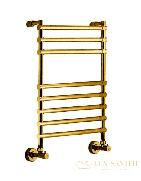 полотенцесушитель водяной margaroli sole 464-8м 4644708br, высота 76.8 см, ширина 53.5 см, состаренная бронза