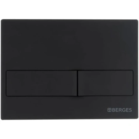 комплект: подвесной унитаз berges ego 043232 + система инсталляции berges novum l5, белый, клавиша soft touch черная