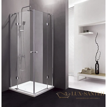 душевой уголок cezares verona-a-2 verona-w-a-2-90-c-cr 90x90 см, стекло прозрачное