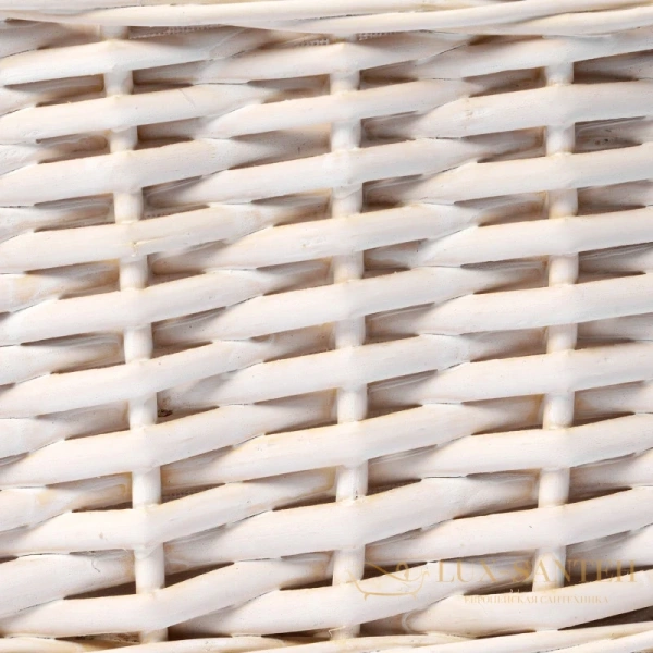 плетеная корзина wasserkraft vils wb-560-l для белья, белый