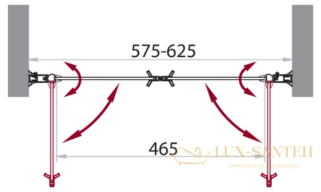 душевая дверь belbagno sela sela-b-2-60-c-cr 60 см профиль хром, стекло прозрачное 