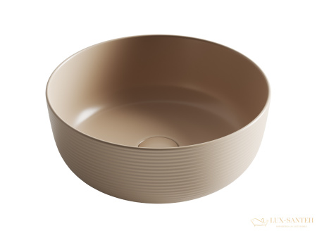 раковина накладная ceramica nova element cn6073mc, 356*356*135 мм, капучино матовый