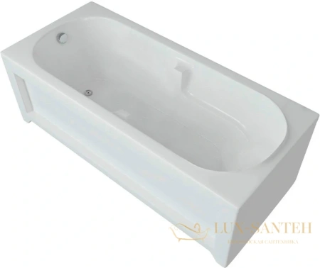 акриловая ванна aquatek лея 170x75 (без гидромассажа, без фронтального экрана)
