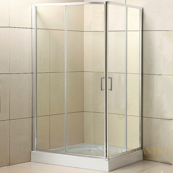 душевой уголок belbagno uno uno-195-ah-2-90/70-c-cr 90х70 см профиль хром, стекло прозрачное