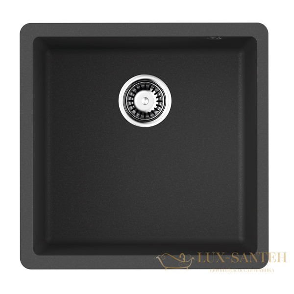 кухонная мойка omoikiri bosen 44-u-bl tetogranit х черный, 4993595